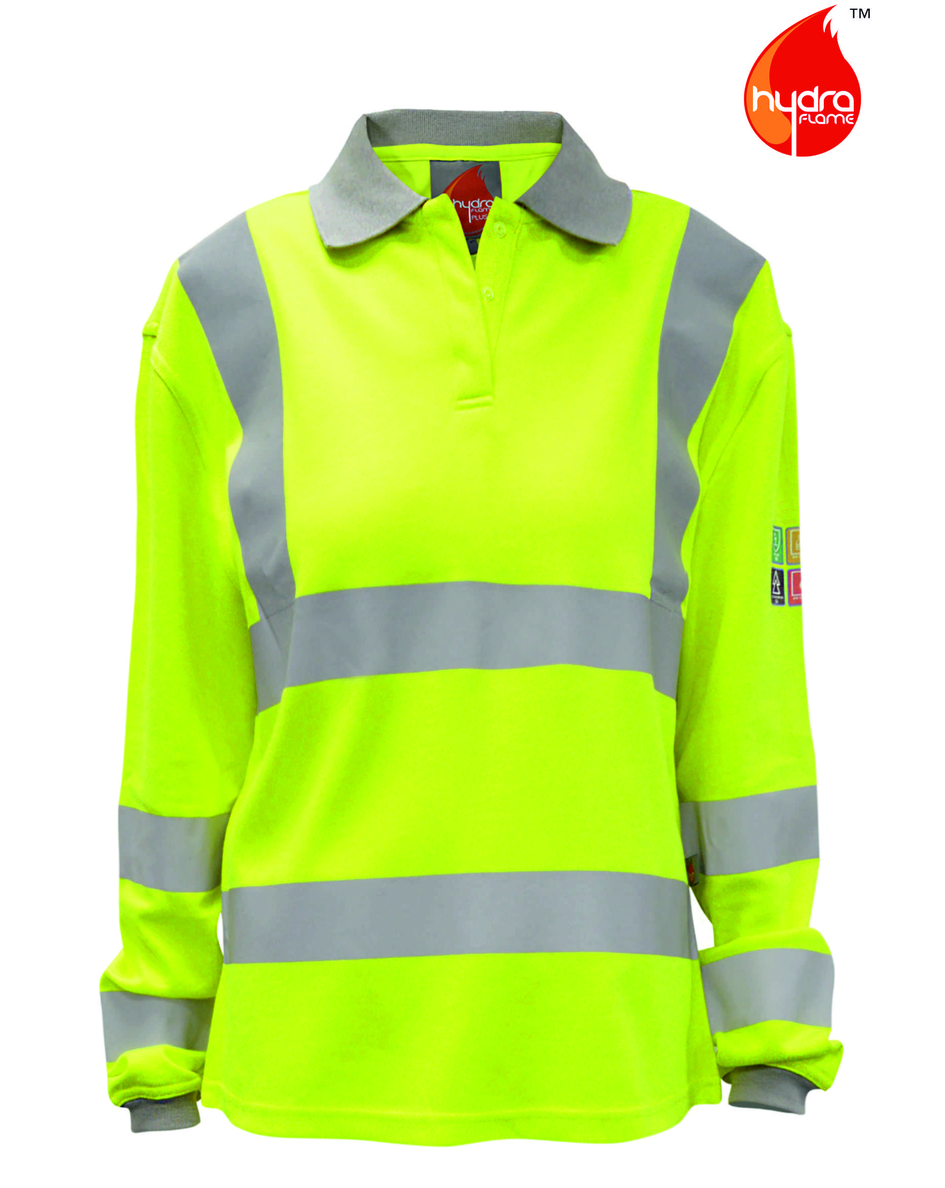 ORBIT STRATUS: INHERENT FR ARC LADIES LONG SLEEVE POLO SHIRT  ORBIT STRATUS: INHERENT FR ARC LADIES LONG SLEEVE POLO SHIRT